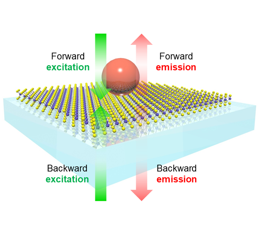 Directional Modulation of Exciton Emission Using Single Dielectric Nanosphere — figure 1 of 2