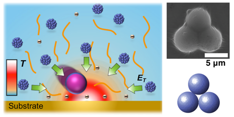 Opto-Thermophoretic Manipulation and Construction of Colloidal Superstructures in Photocurable Hydrogels — figure 1 of 2